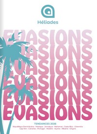 EVASIONS Tendances 2026