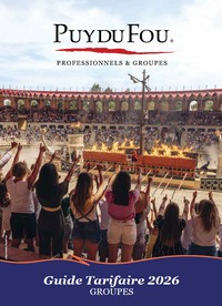 BROCHURE LE PUY DU FOU GROUPES 2026